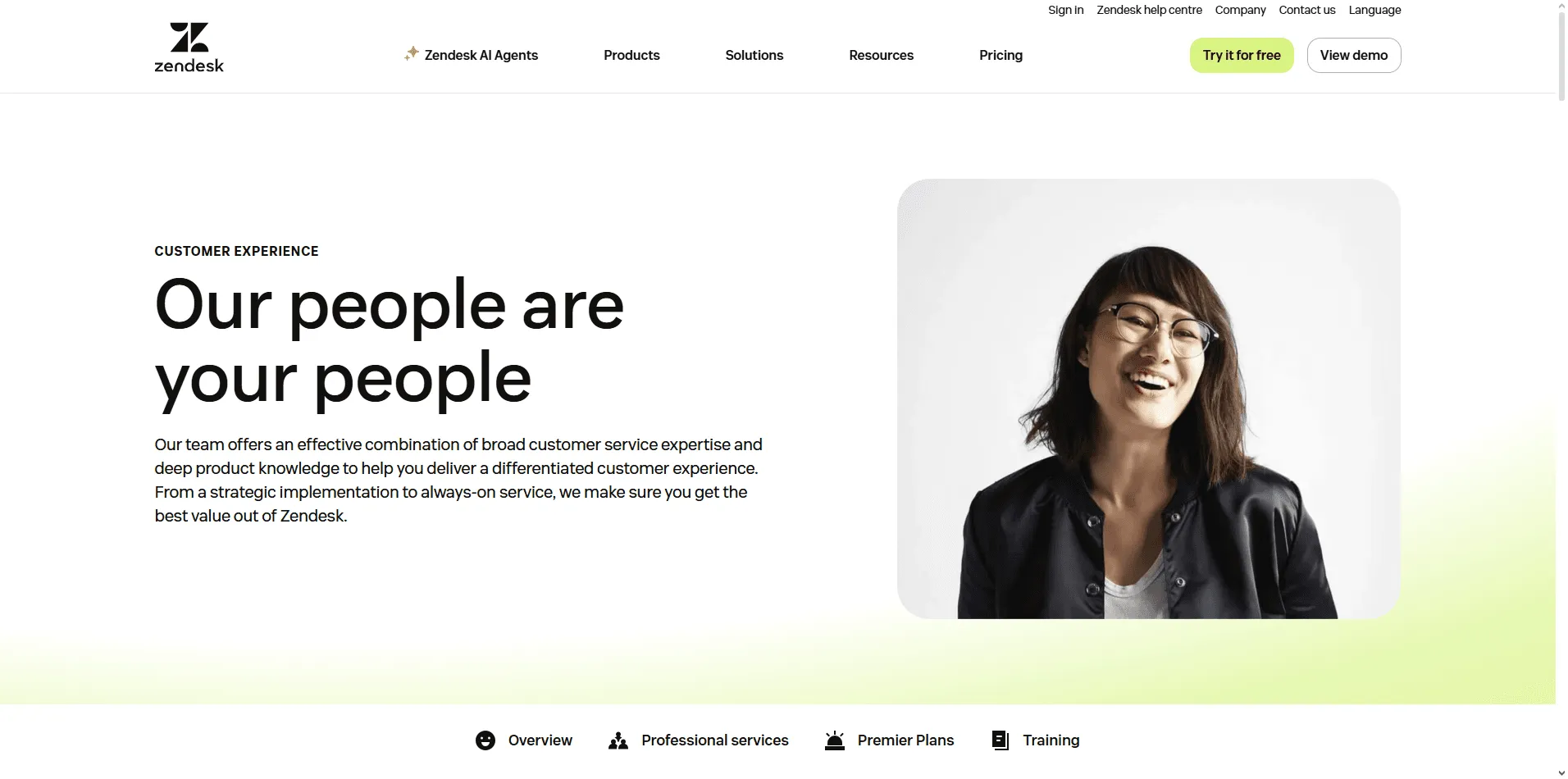 Zendesk contact us page with integrated help center, ticket form, and live chat option.