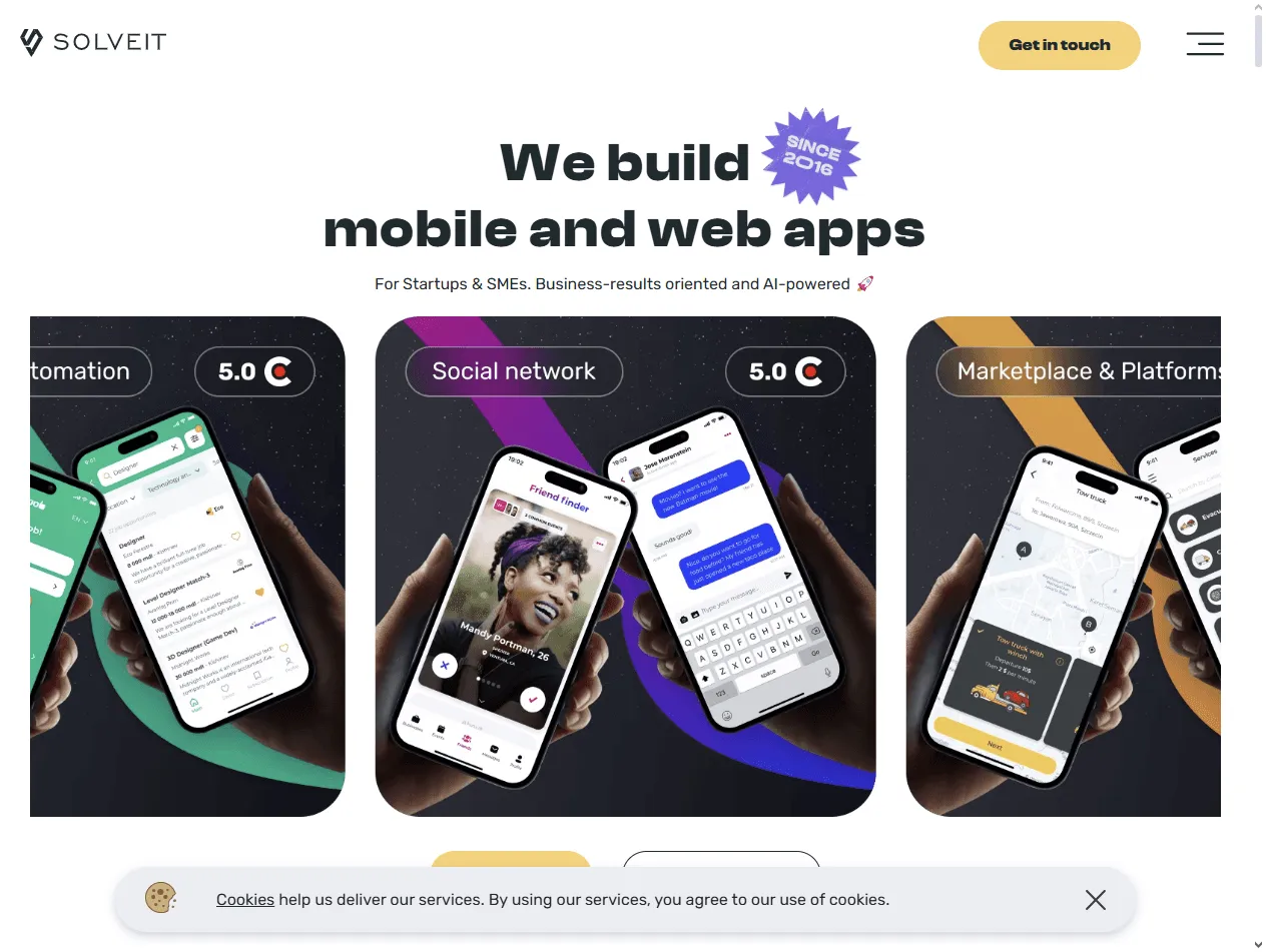 SolveIt: Poland-based agency in best navigation UX agencies for mobile geolocation and logistics UI