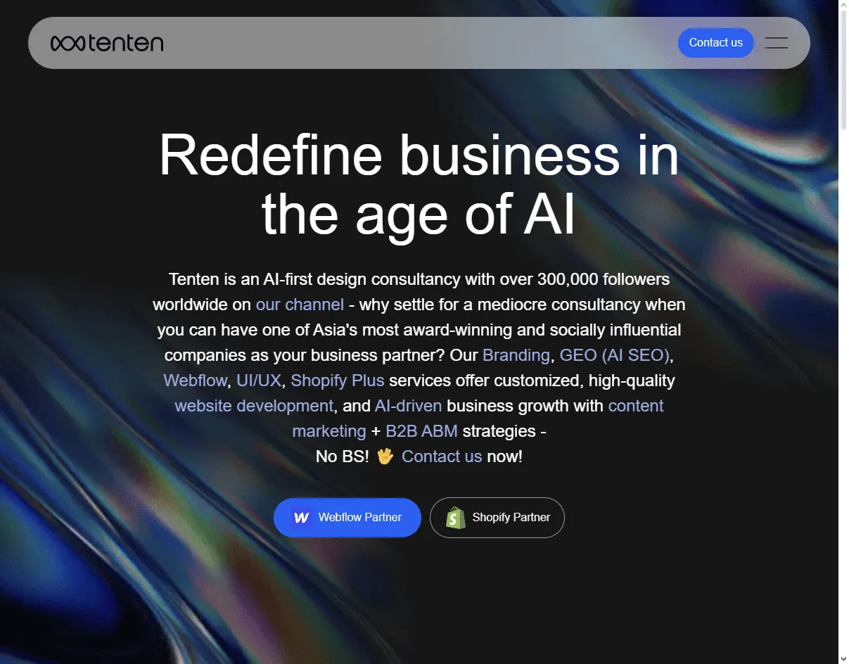 Tenten: Top Publishing UX Agency for recommendation engine design and mobile-first content products
