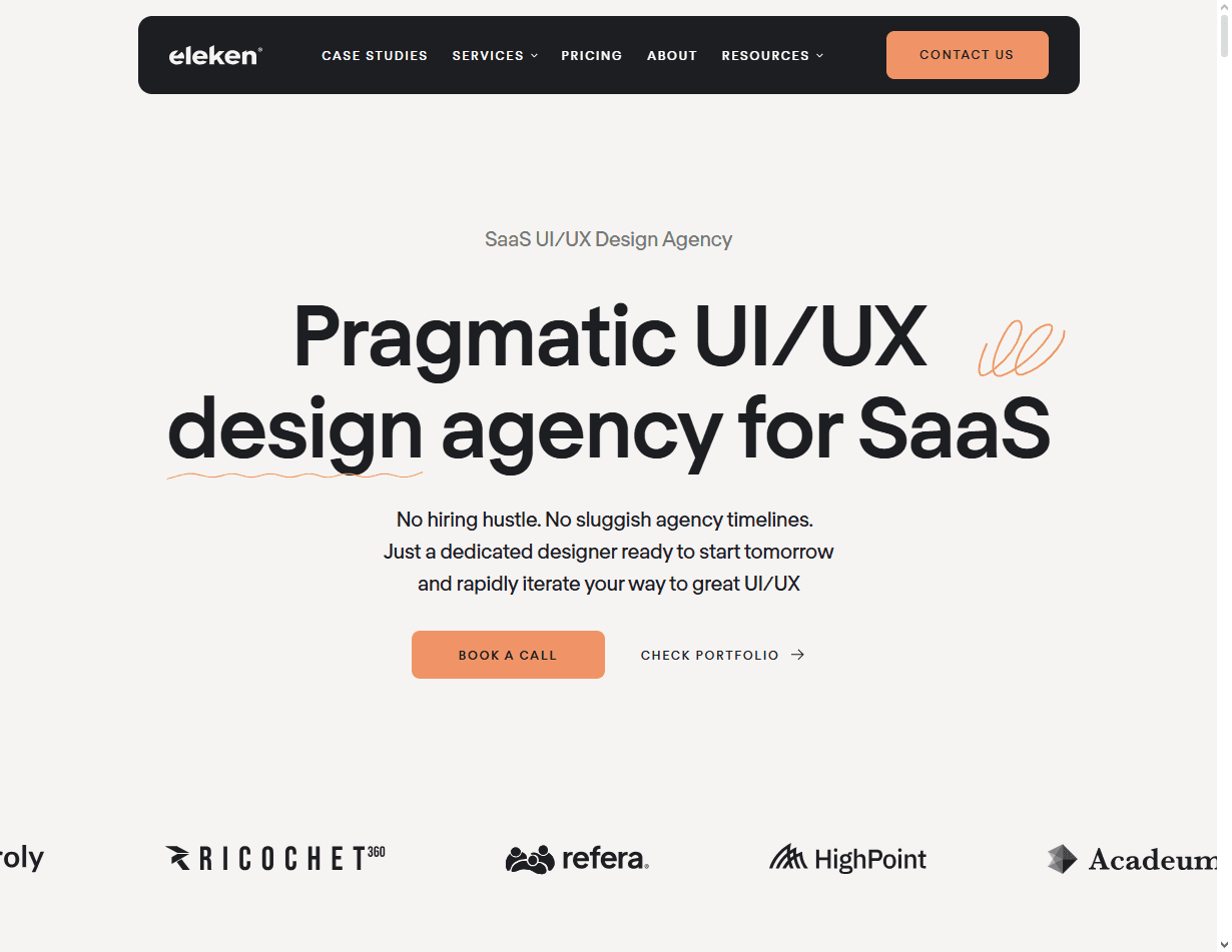 Eleken is listed among the best mobile navigation UX design agencies for product-led growth apps.