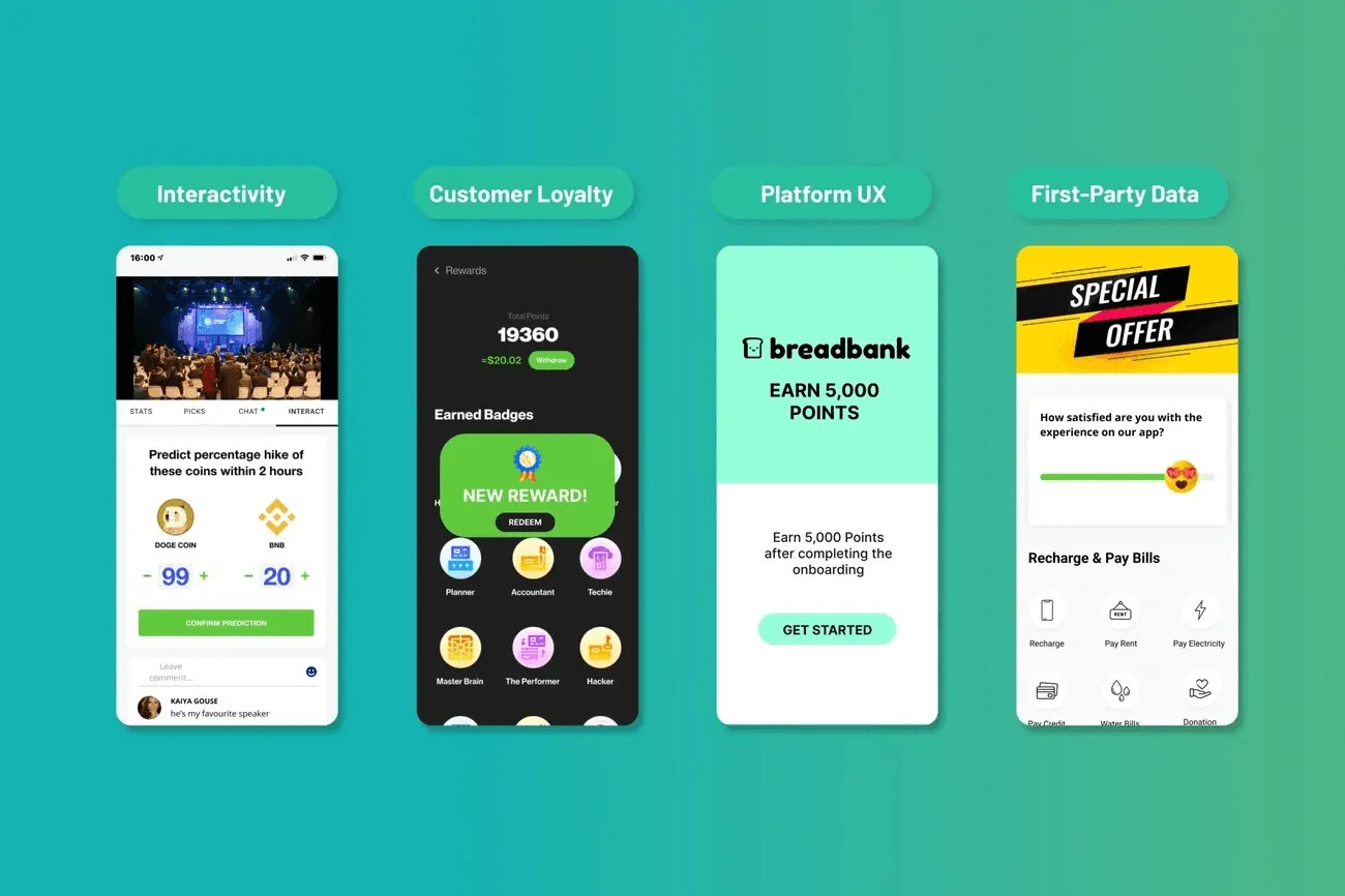 Gamification: A fintech UX trend transforming rewards and leveraging game design techniques in non-game situations.