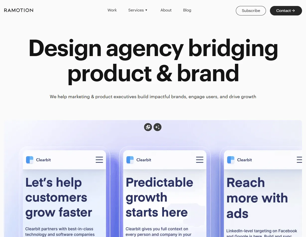 Ramotion: high-performing team recognized as one of the best CRM interface design agencies for brand-first UI