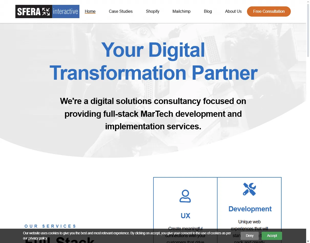 Sfera Interactive: strategy-led consultancy listed among the best martech UX agencies for complex segmentation and dashboard UX