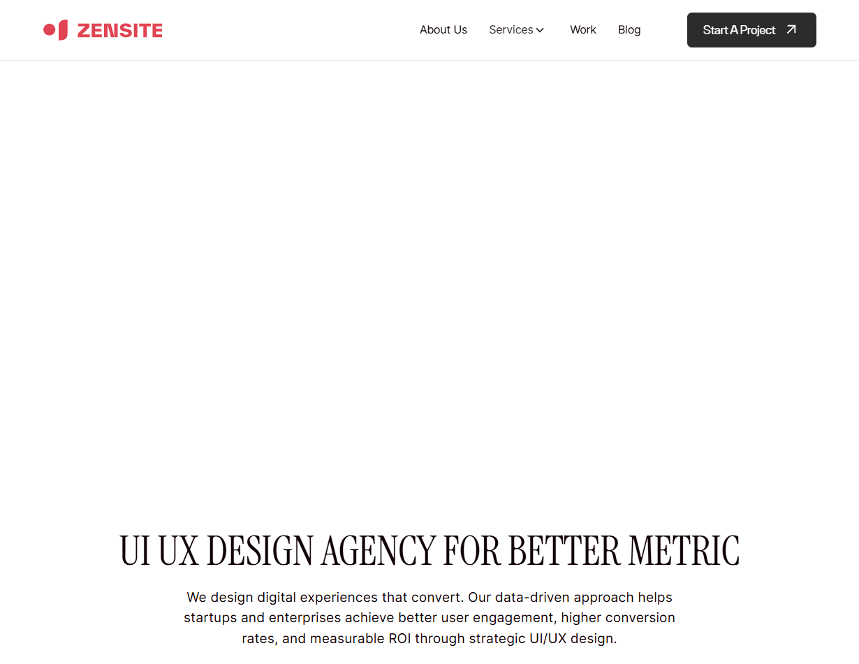 Zensite: one of the best analytics dashboard design agencies building minimal yet data-rich experiences