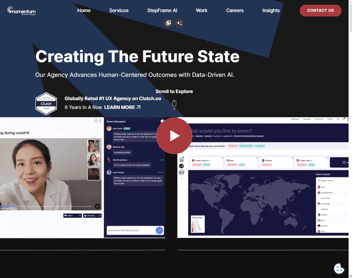 Momentum Design Lab: enterprise-grade app UI design agency with UX maturity
