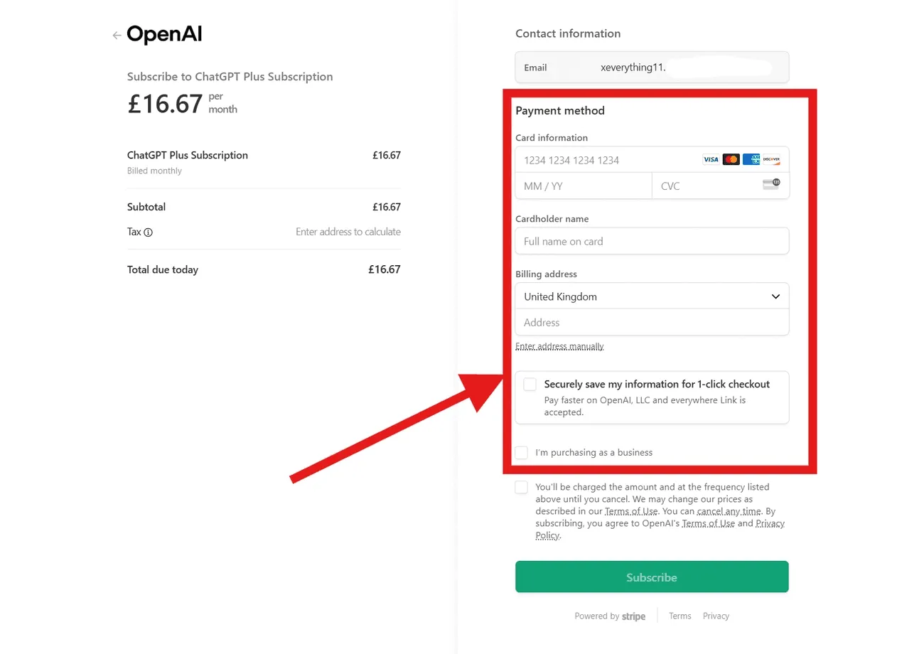 ChatGPT: one of the best SaaS checkout flow design examples. 