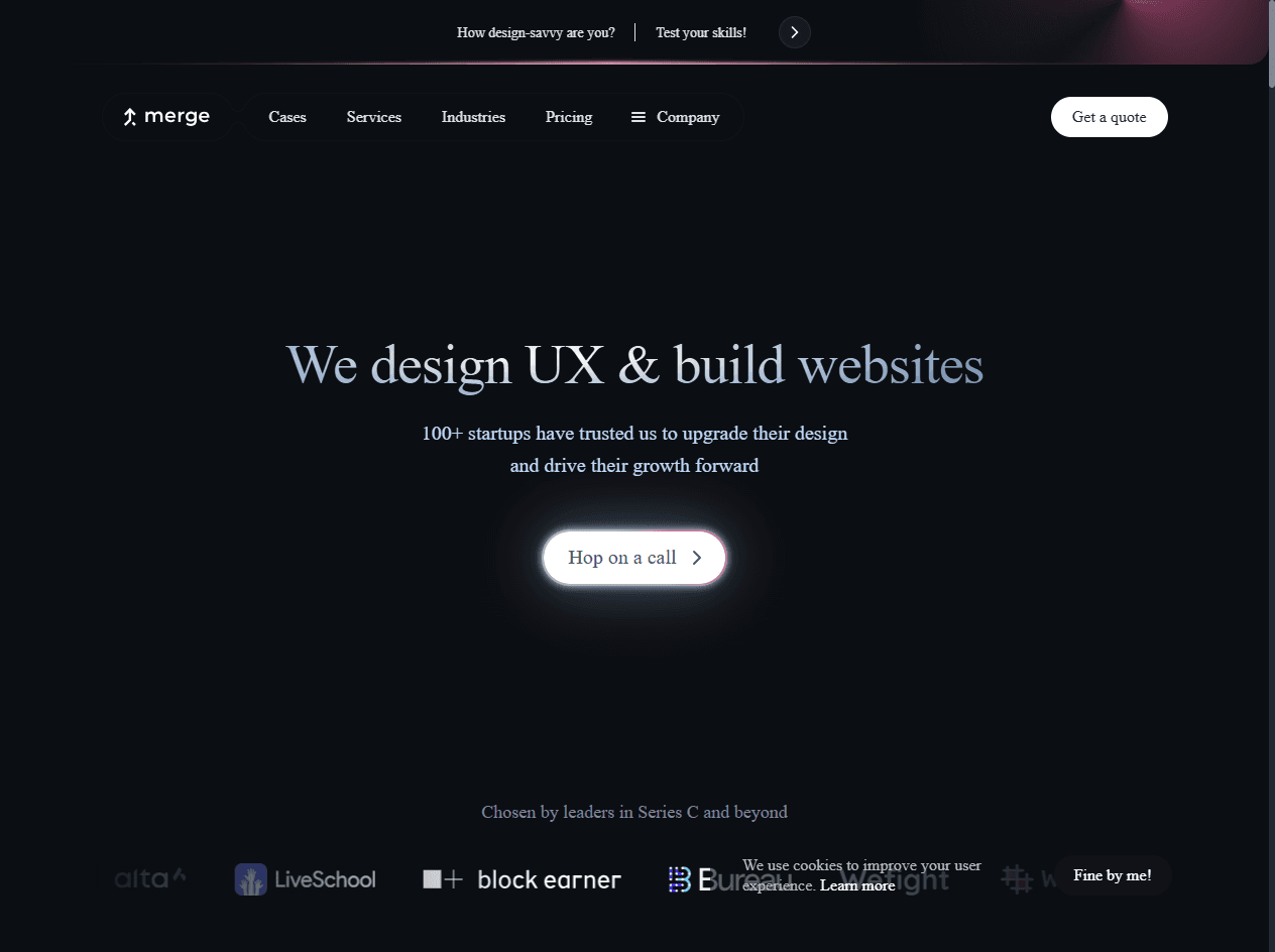 Merge Rocks: Remote UX team ranked in Best IT UX Agencies for fast, budget-friendly MVP design for IT tools