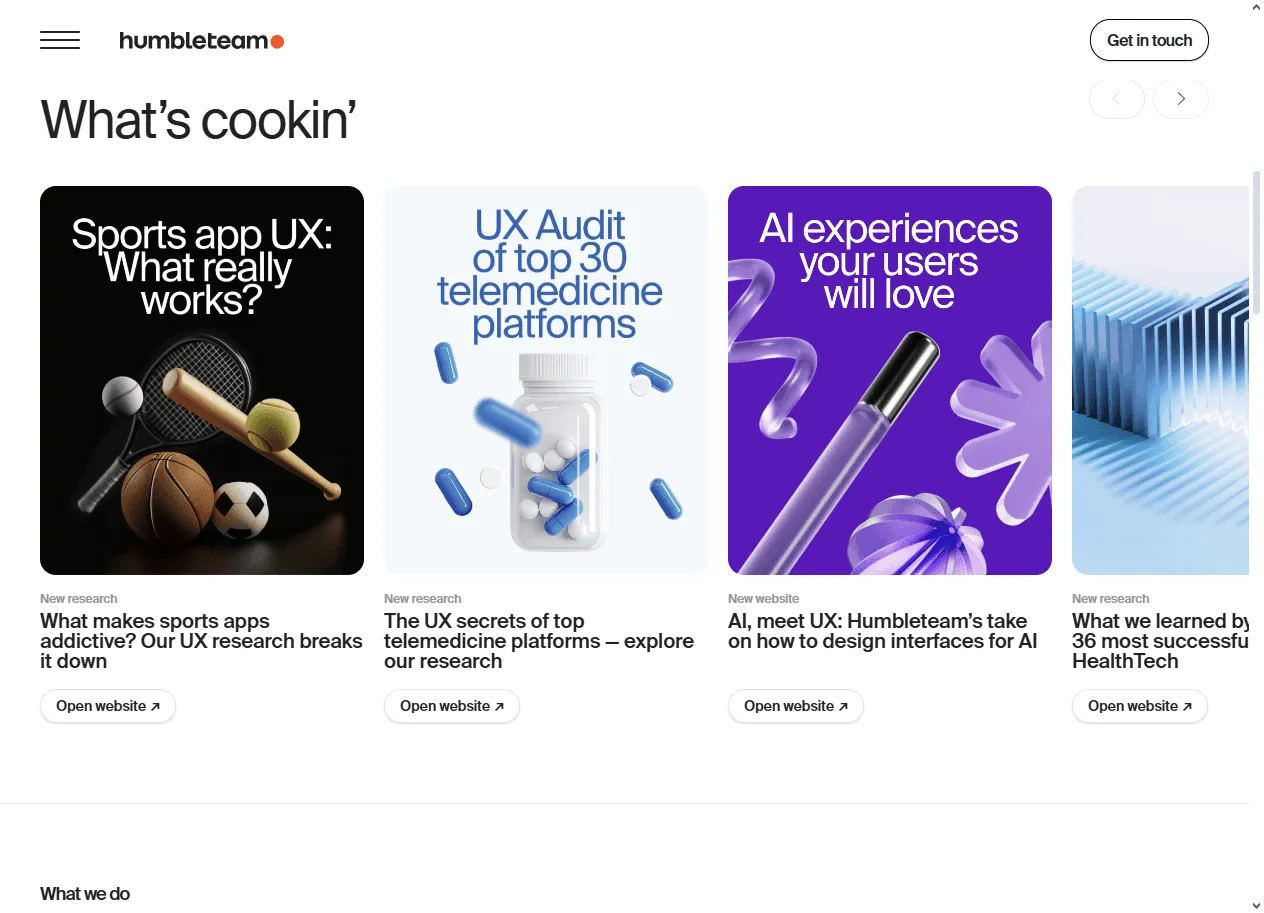 Humbleteam: Startup-focused team ranked among the Best Entertainment UX Agencies for indie music and media apps.