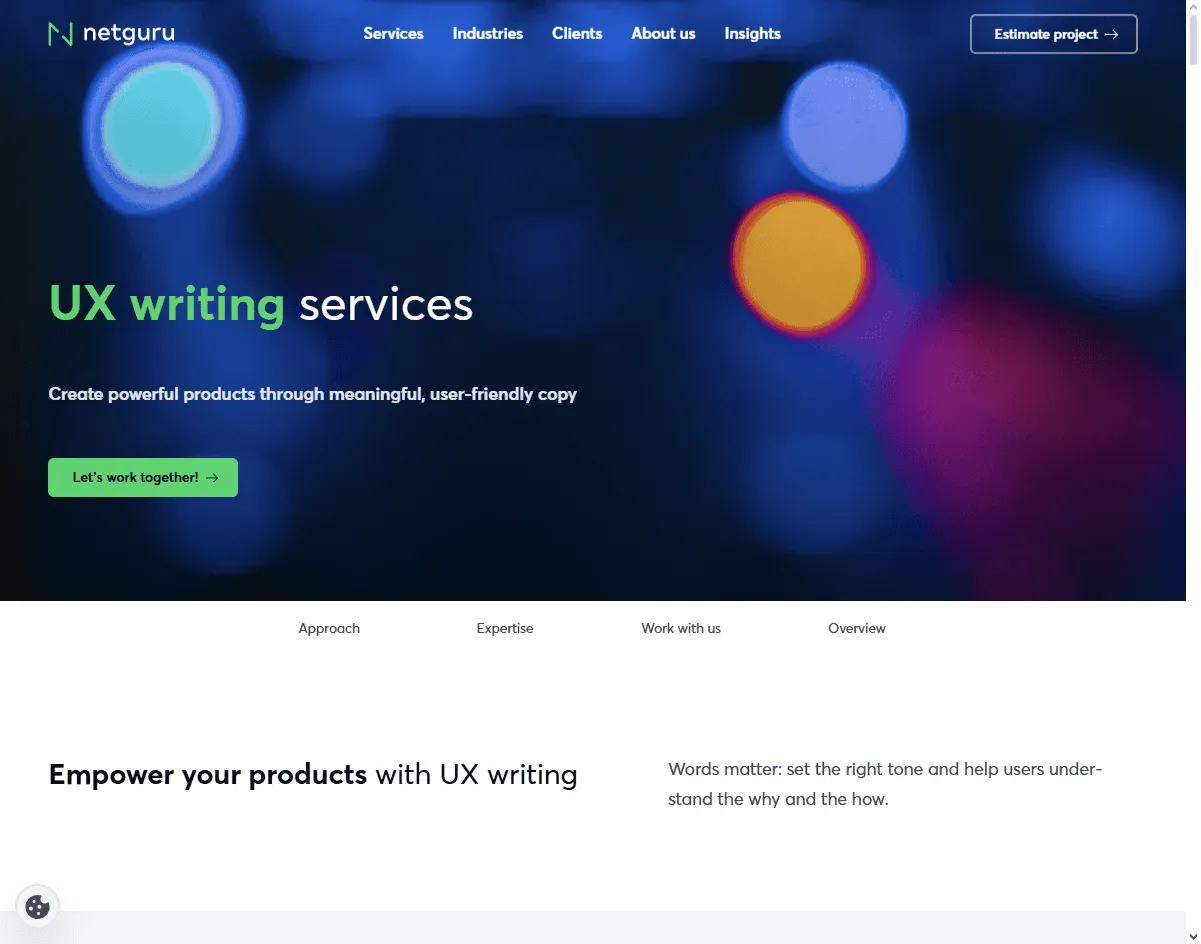 Netguru: global team offering app UI design with end-to-end product support