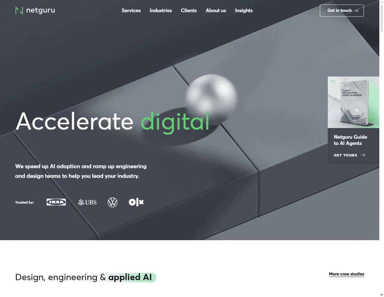 Netguru: one of the best voice interface design agencies with contextual design capabilities