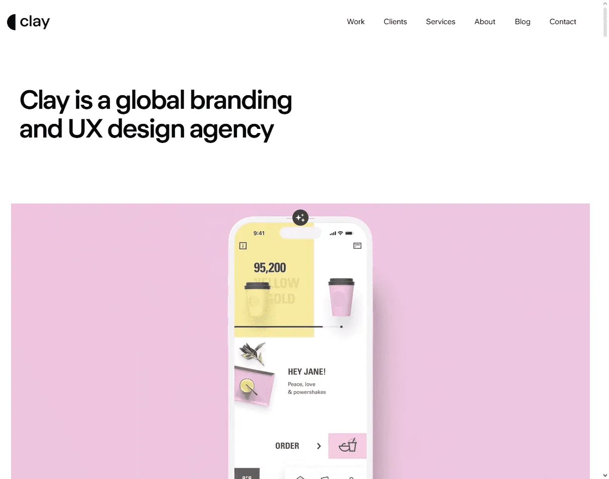 Clay: one of the best UX agencies for pre-seed startups working on clarity and structure