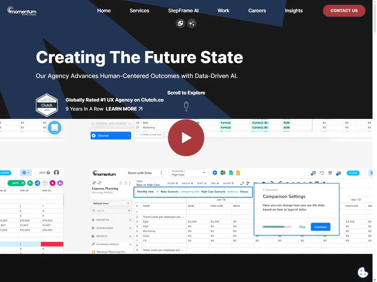 Momentum: Agile team ranked among the Best Supply Chain UX Agencies for planning tools