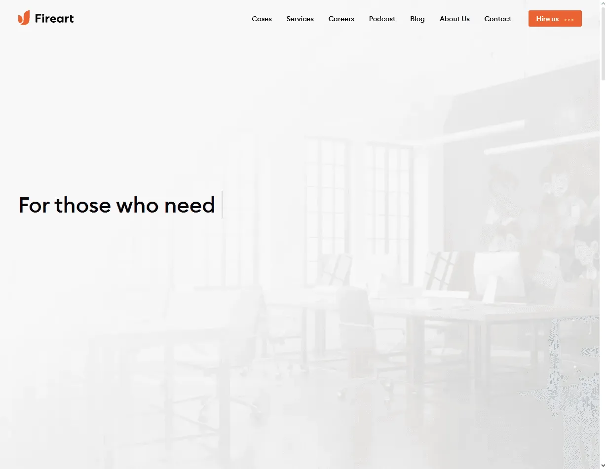Fireart Studio: hybrid team listed in best internal tool design agencies for dev-handoff friendly designs