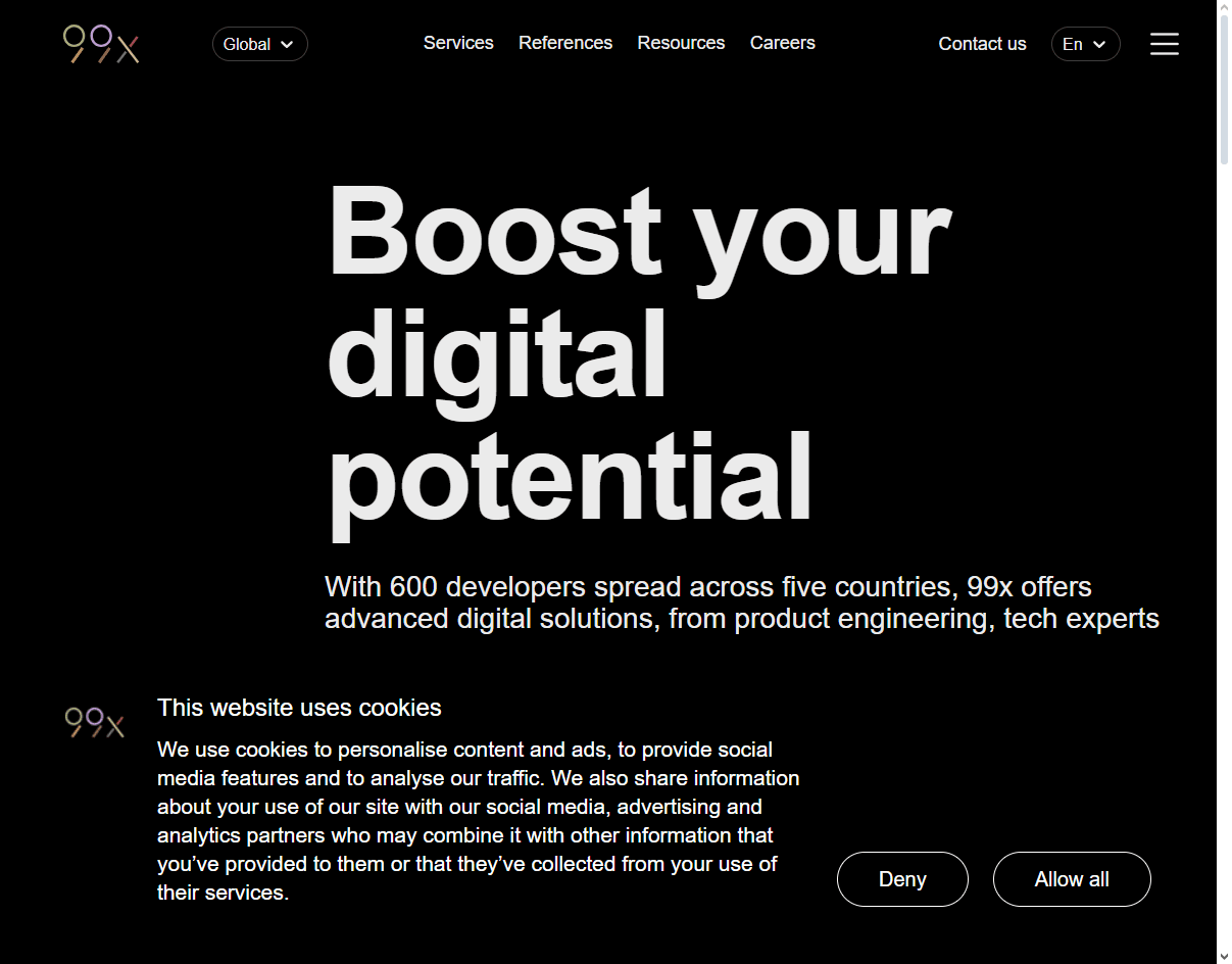 99x Studio – Agile UX agency delivering fast MVPs and dashboards for oil and gas industries.