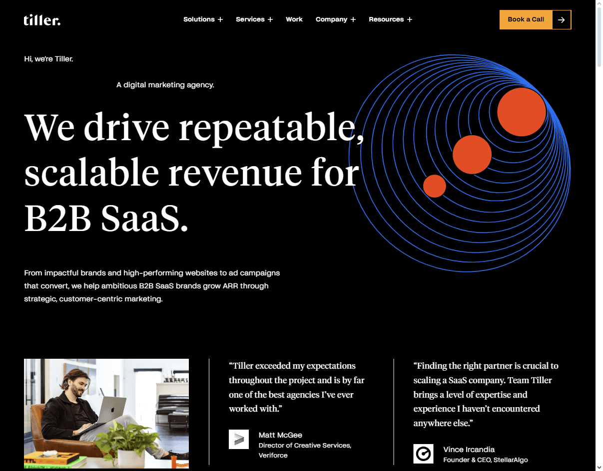 Tiller Digital – UX design agency simplifying quoting and estimating for construction SaaS platforms.