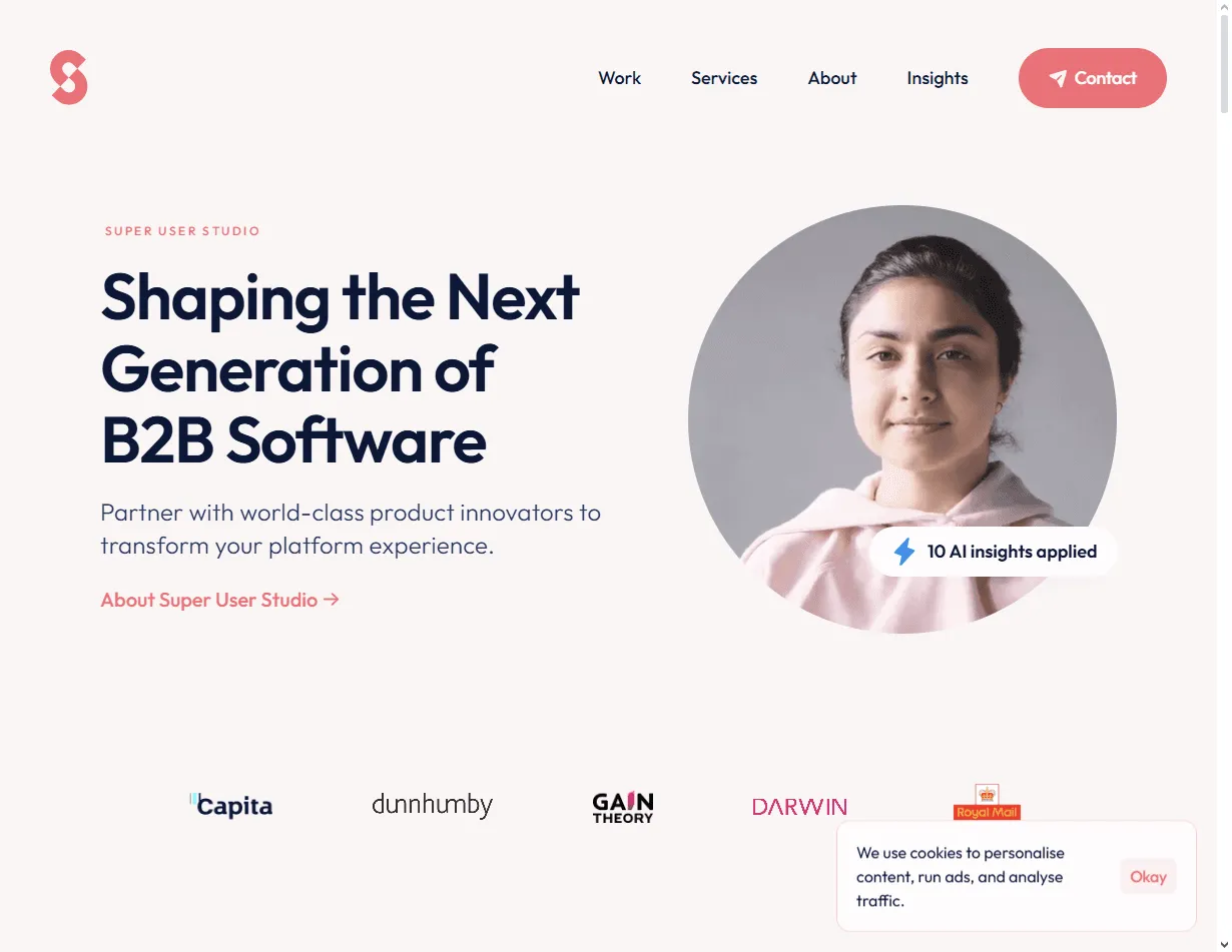 Super User Studio is known among the best chatbot interface design agencies for enterprise tools.