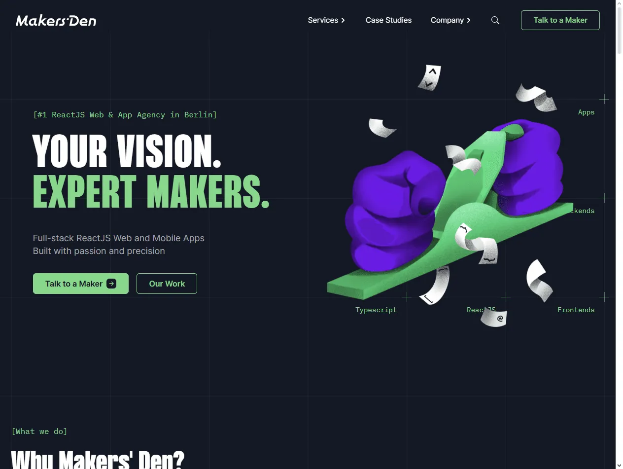 Makers' Den: German hybrid studio featured in best navigation UX agencies for real-time location and tracking UI