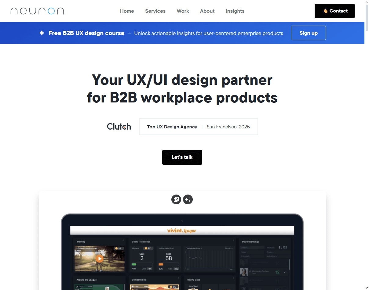 Neuron: one of the best UX agencies for pre-seed startups needing fast, smart decisions