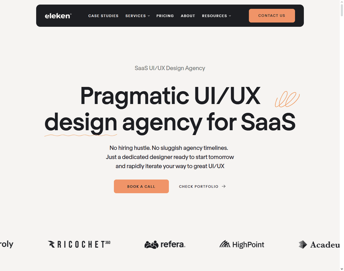 Eleken: one of the best UX agencies for Series A startups seeking dedicated product designers