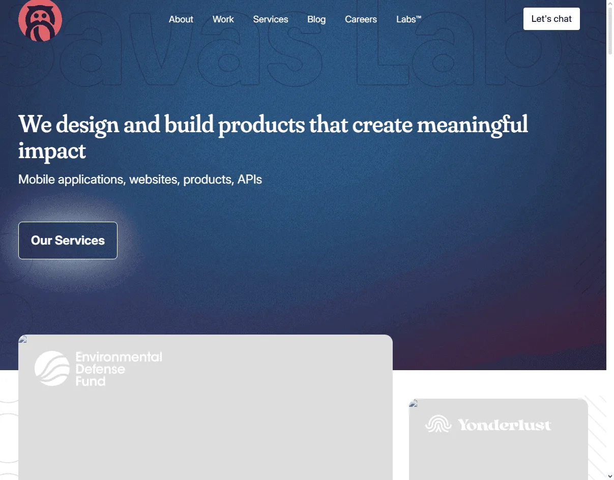 Savas Labs – UX agency focused on scalable design systems for long-term aerospace SaaS platforms.