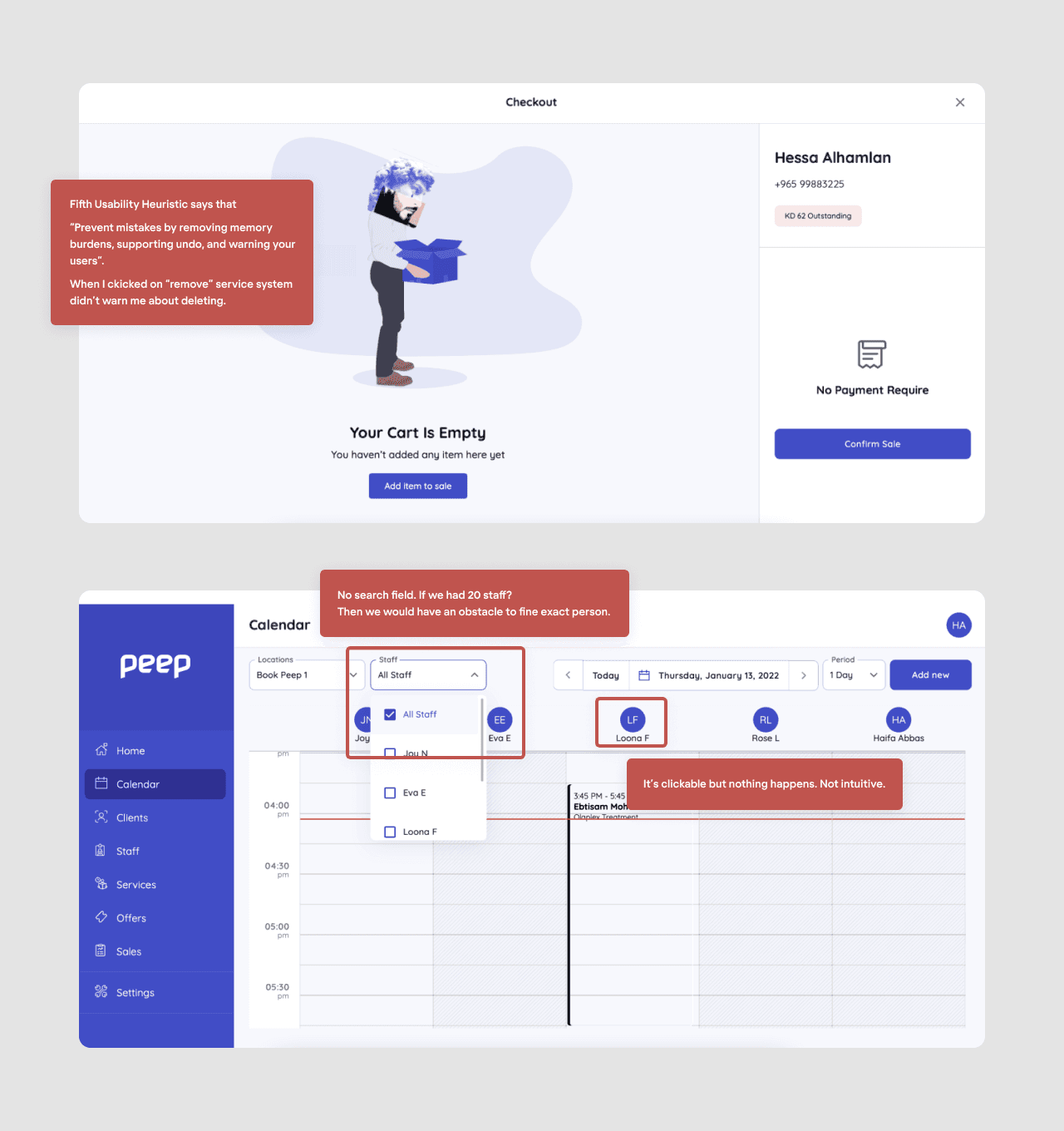 Quick UX audit report