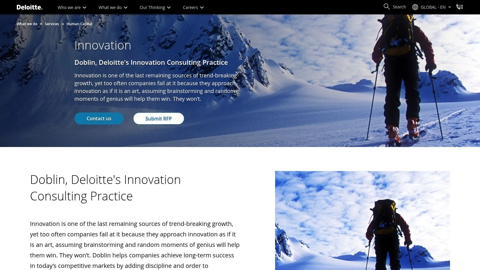 Doblin (Deloitte’s Innovation Consulting Practice)
