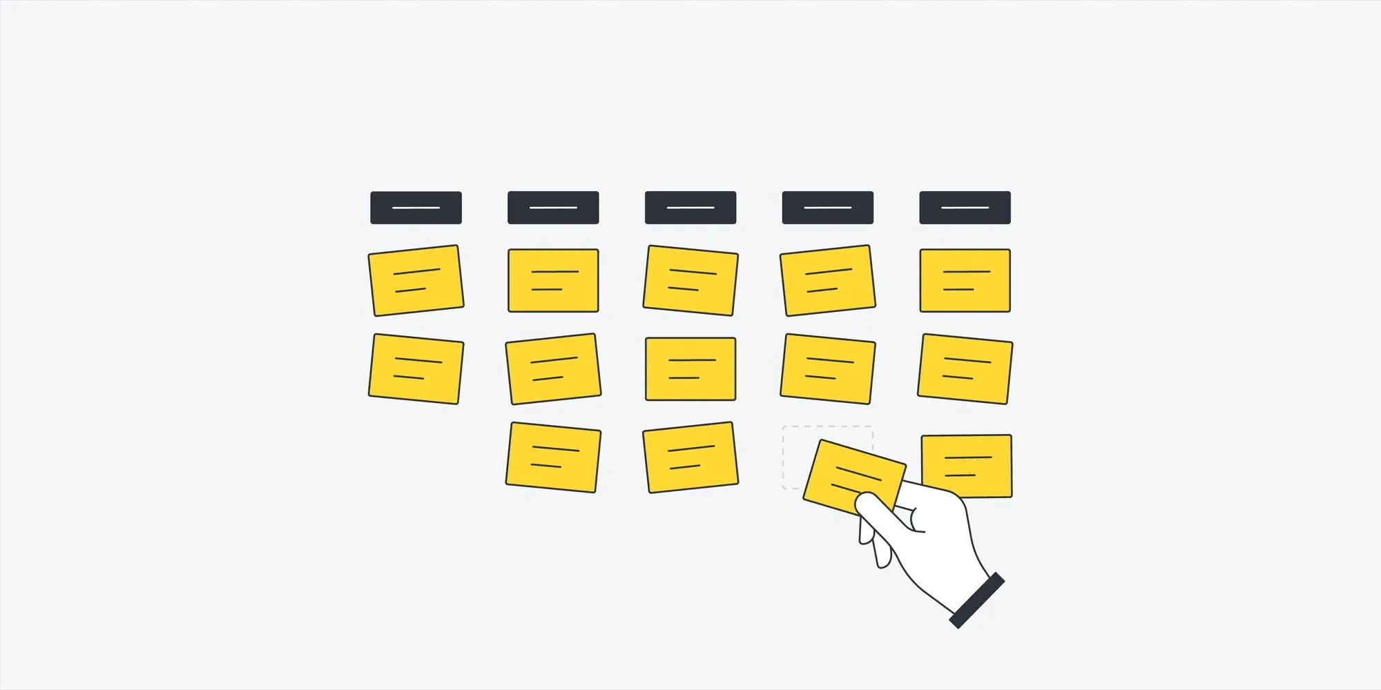 Card sorting: A popular usability testing method used by various product teams. 