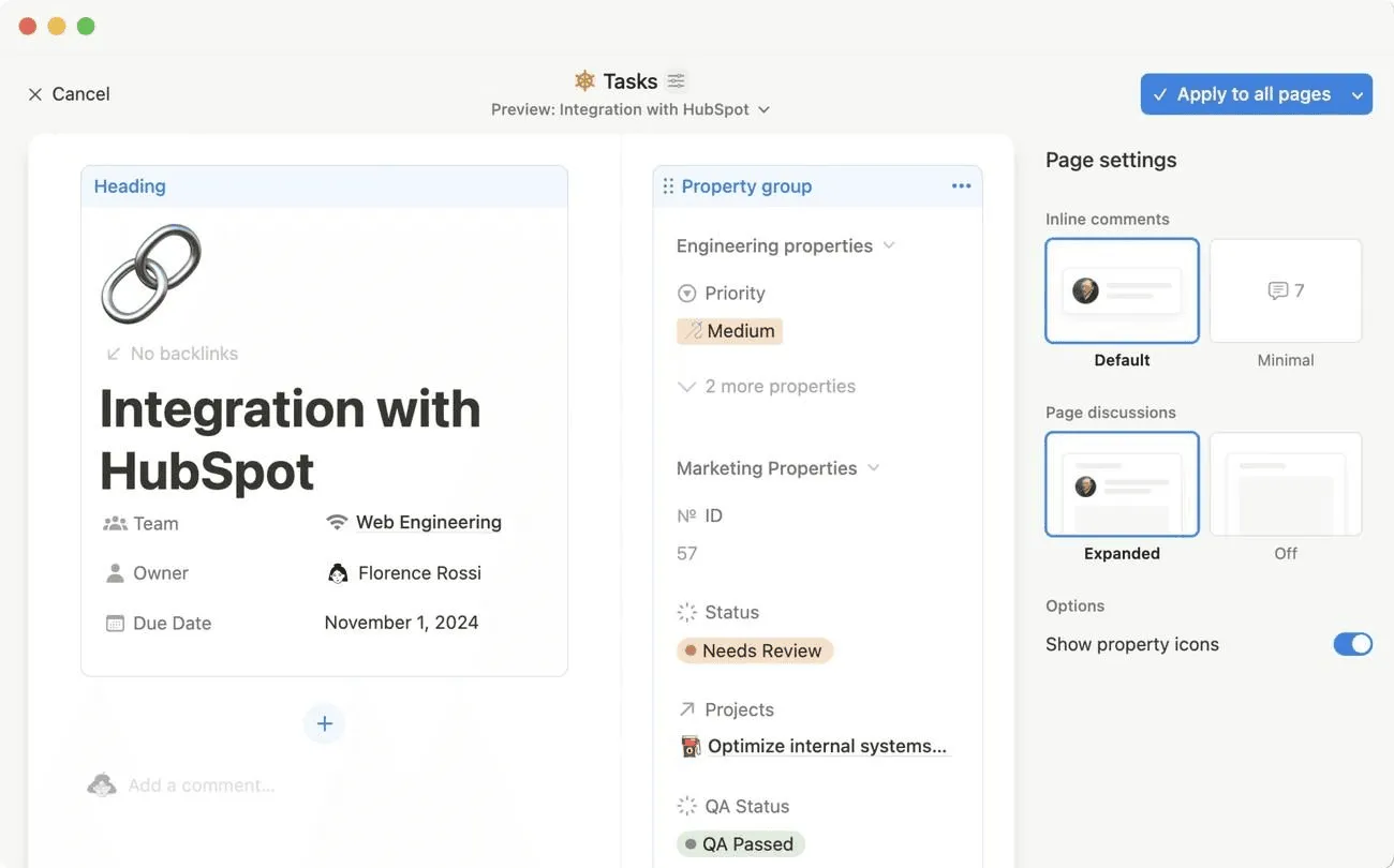 Notion Help Center displaying nested accordion UI examples that simplify deep documentation and guide users through complex topics.