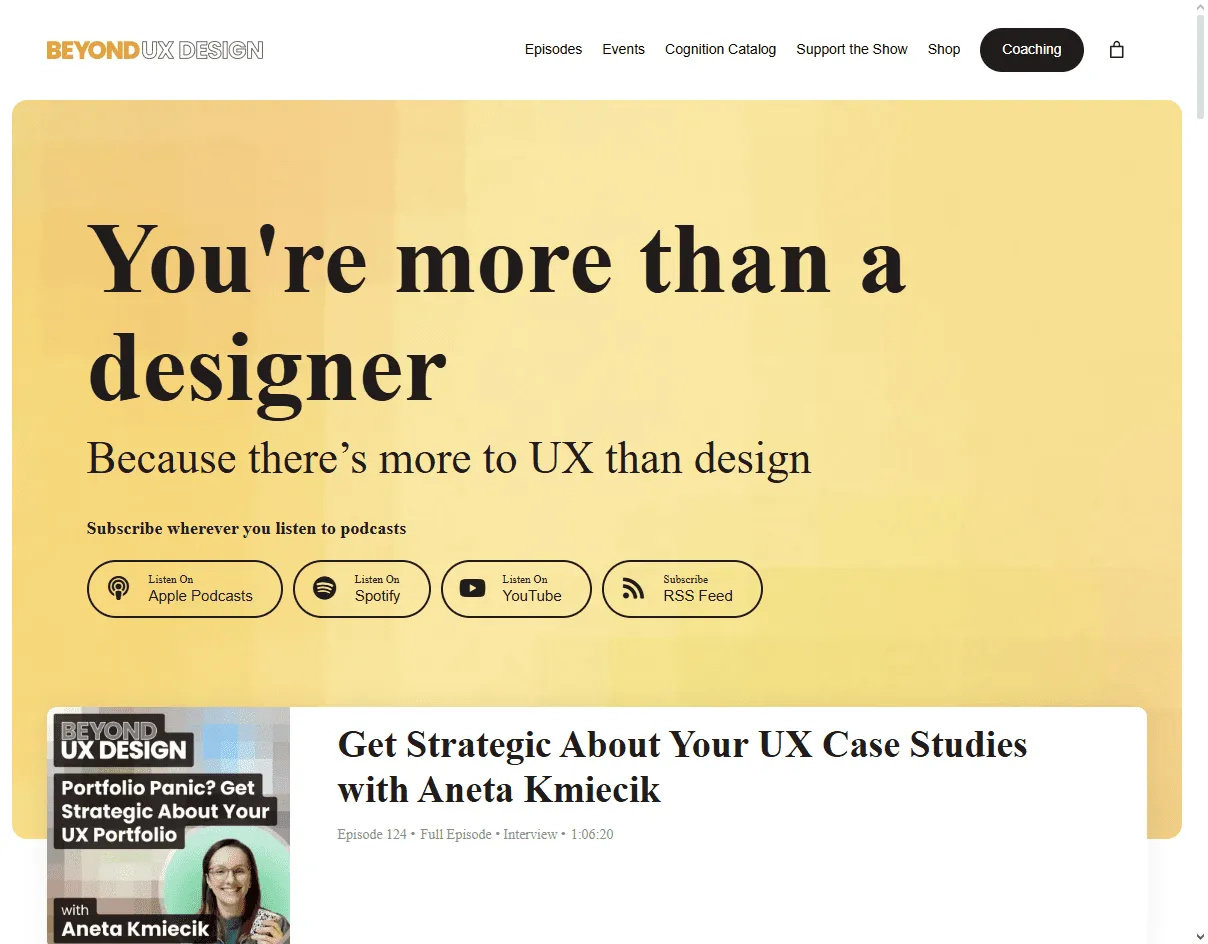 Beyond: one of the best UX agencies for startups with no designer needing cross-functional design