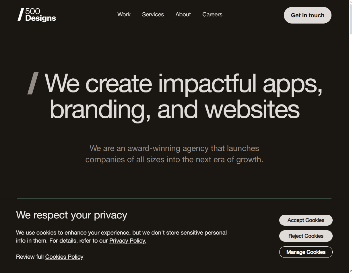 500 Designs is known as one of the best AI feature UX design agencies blending UI and AI logic.
