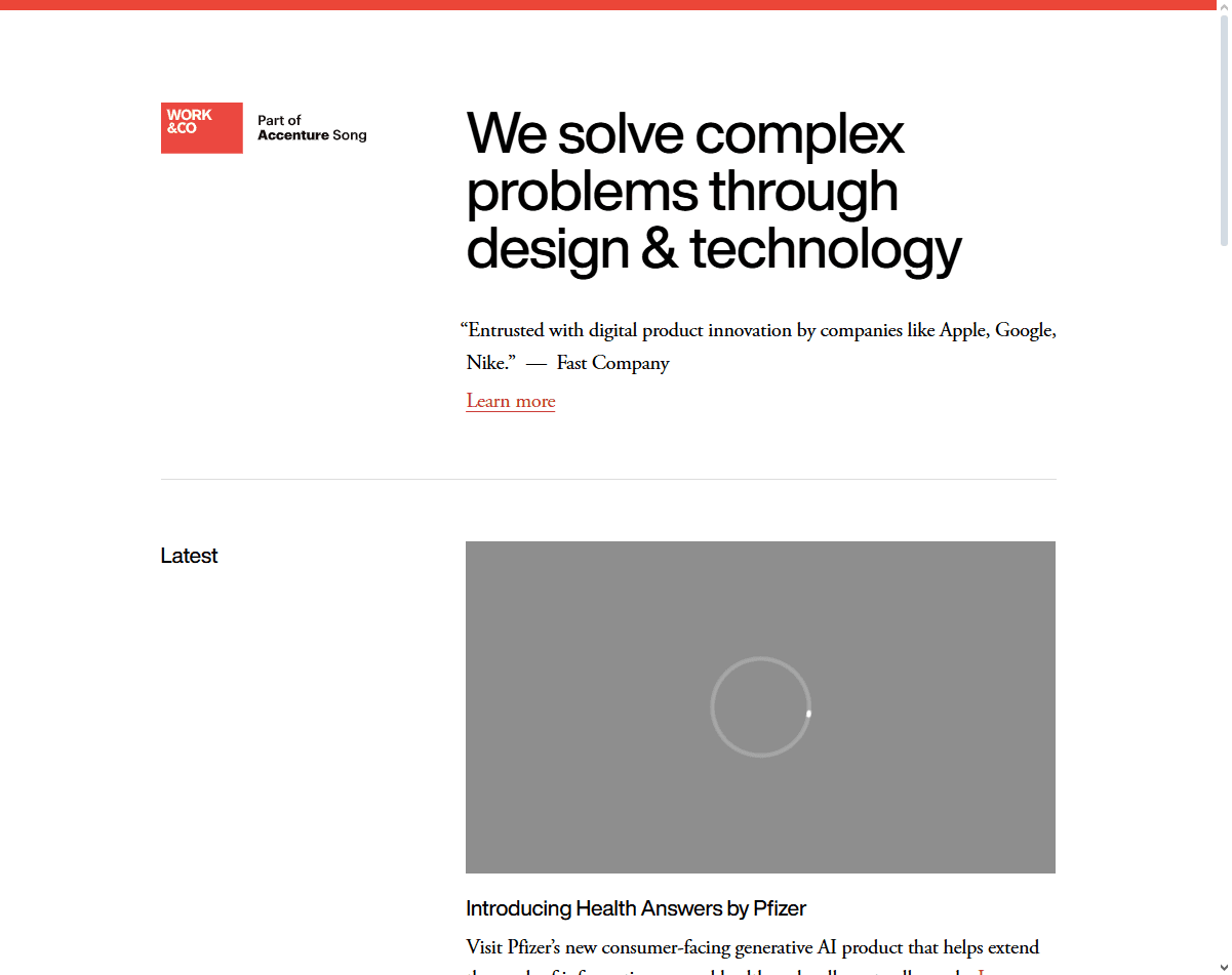 Work & Co: one of the best gesture interaction design agencies for product innovation