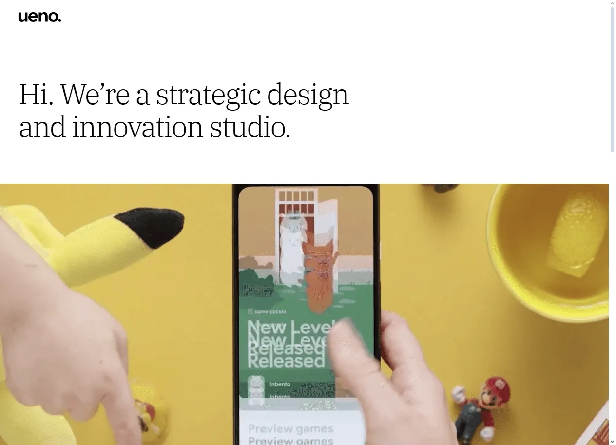 Ueno: Creative-first agency ranked among the Best Entertainment UX Agencies for artist websites and storytelling.
