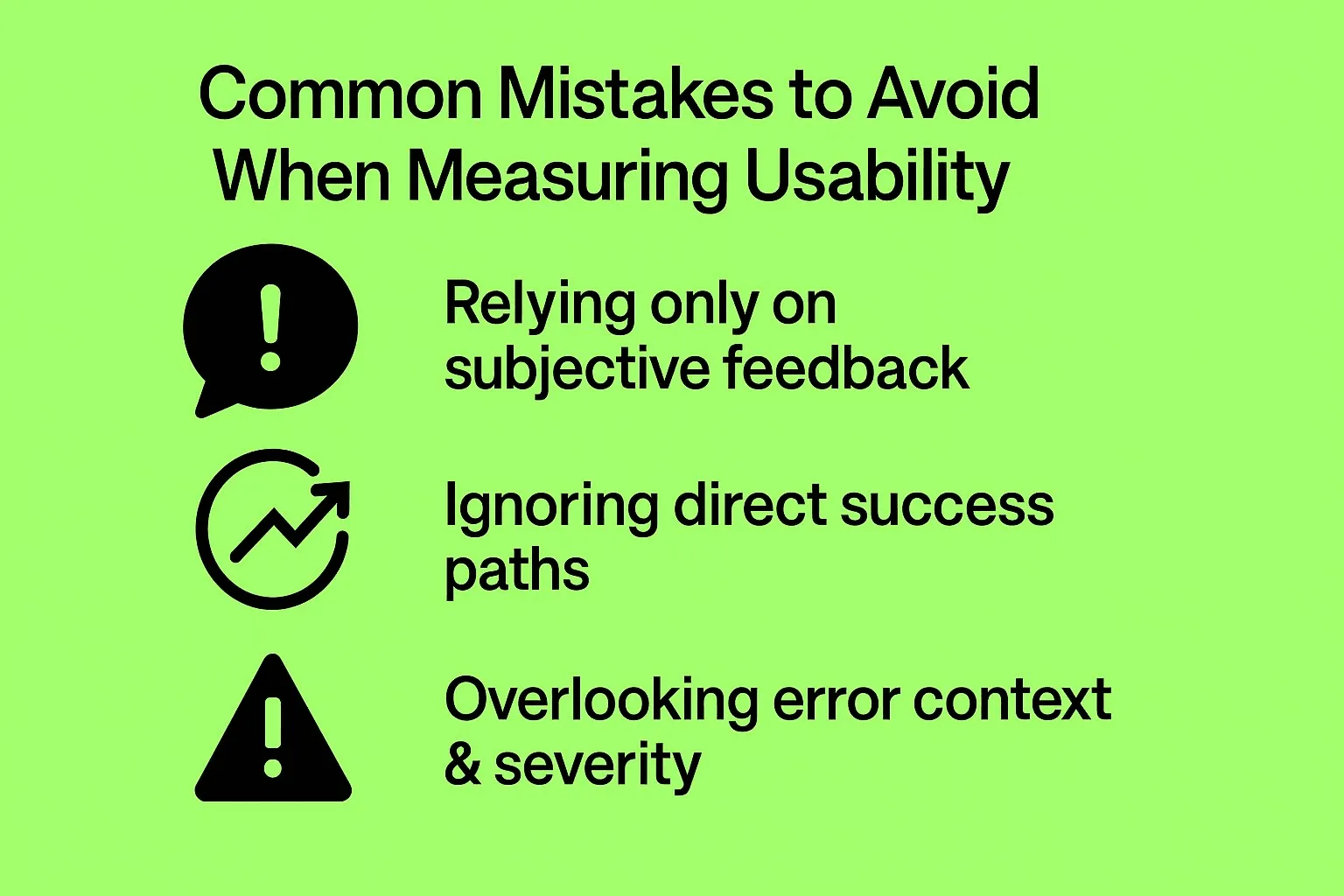 Mistakes to Avoid When Measuring Usability
