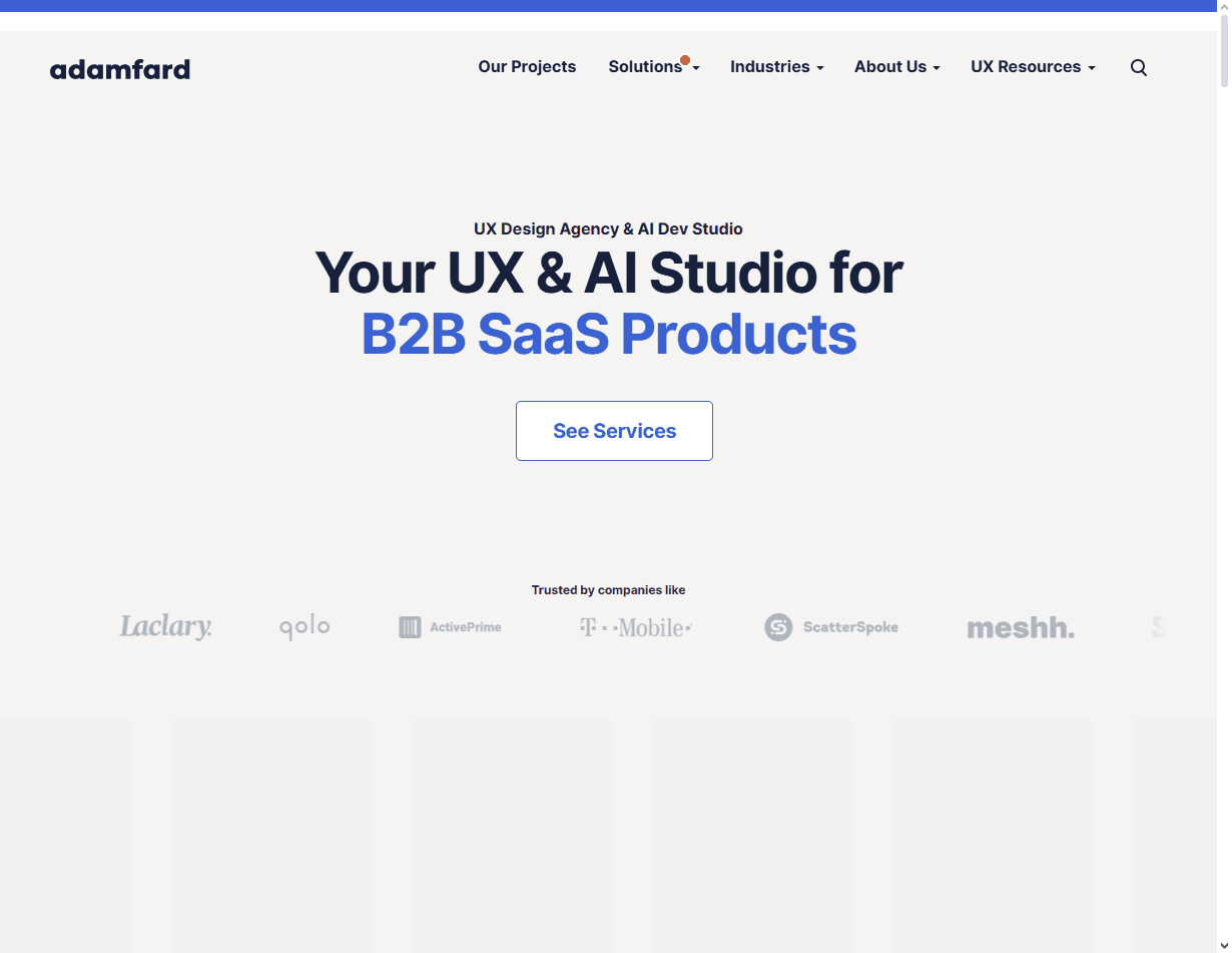 Adam Fard: listed in best personalization UX design agencies for clarity-focused personalization