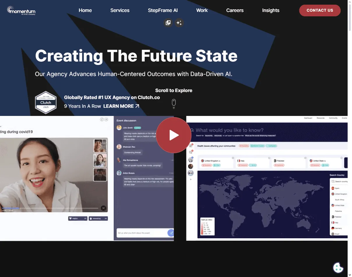 Momentum Design Lab: one of the best UX agencies for small teams designing end-to-end