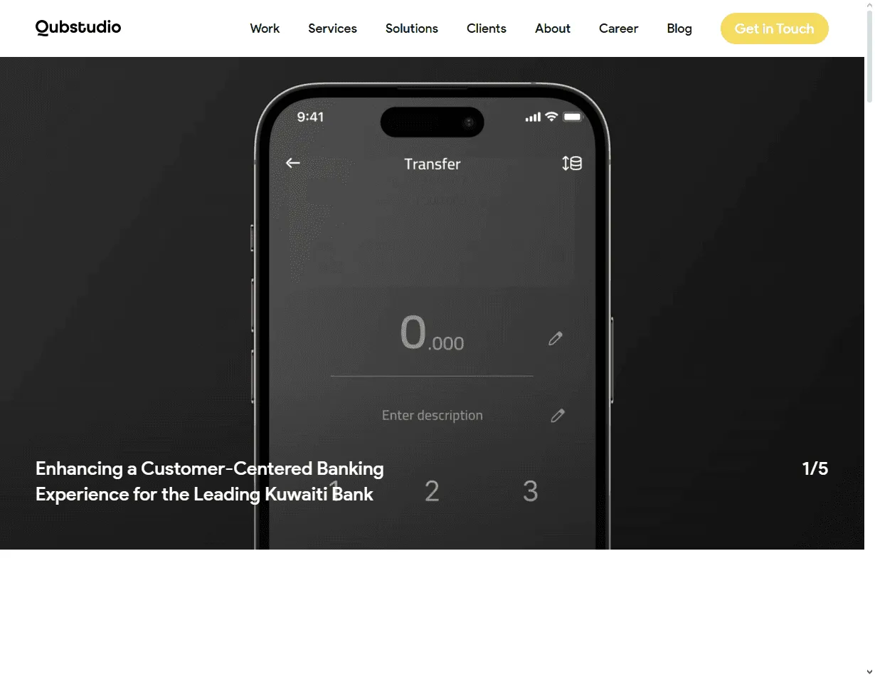 Qubstudio is among the best AI feature UX design agencies for human-AI interaction design.