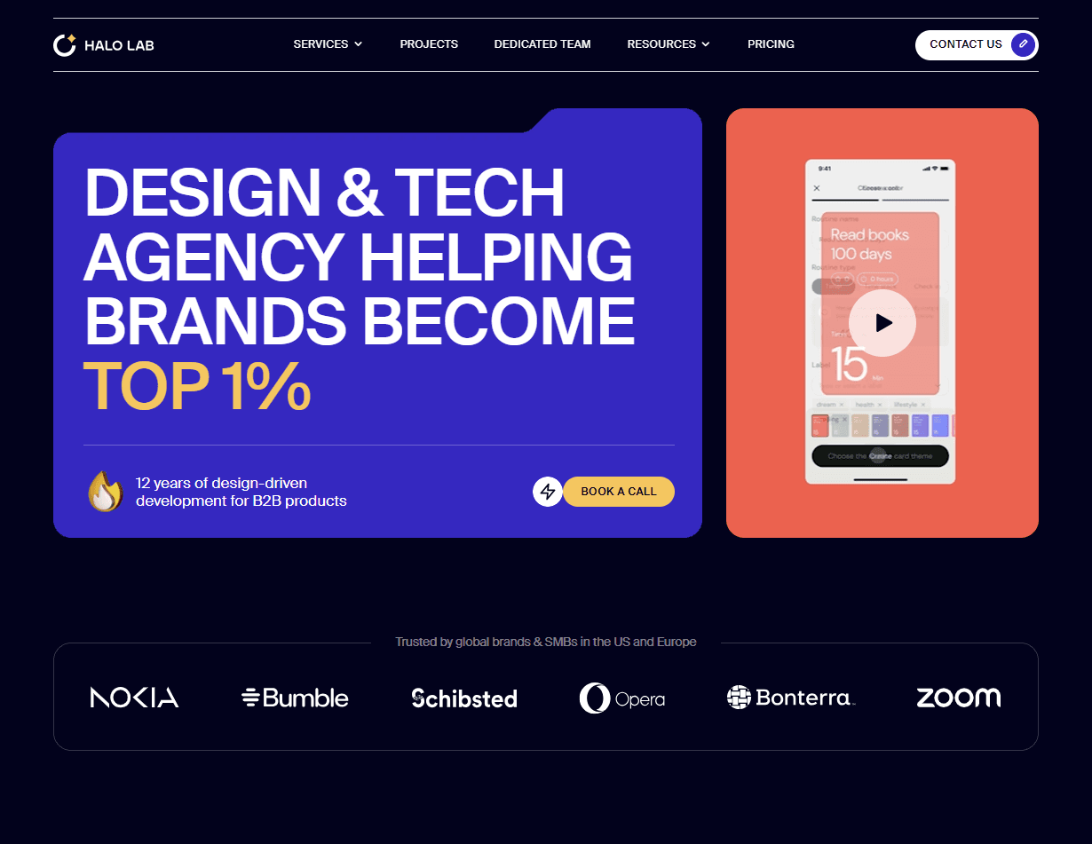 Halo Lab: standout UX firm listed among the best CRM interface design agencies for clarity and function