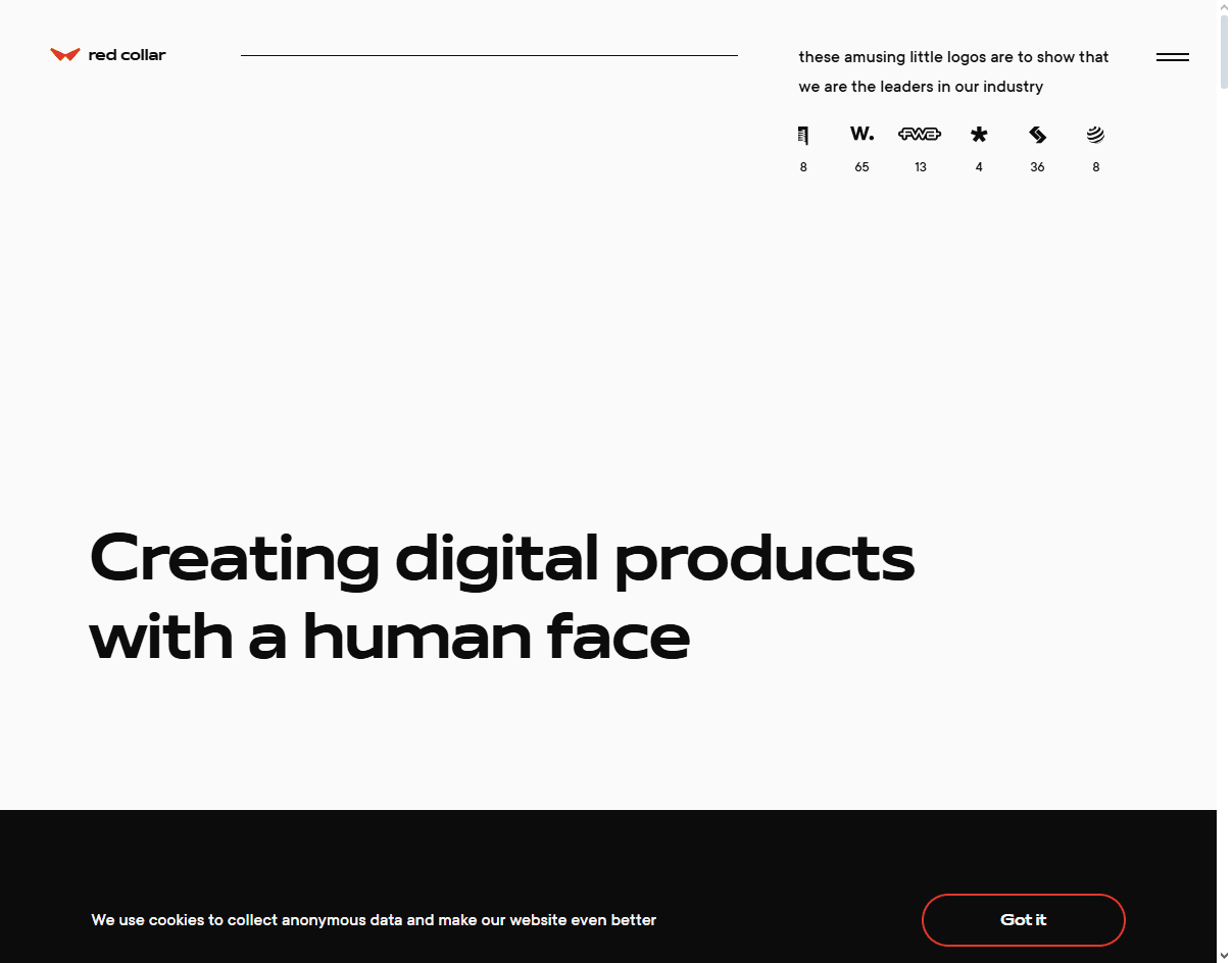 Red Collar: Publishing UX agency for digital magazines and visual storytelling with narrative flow
