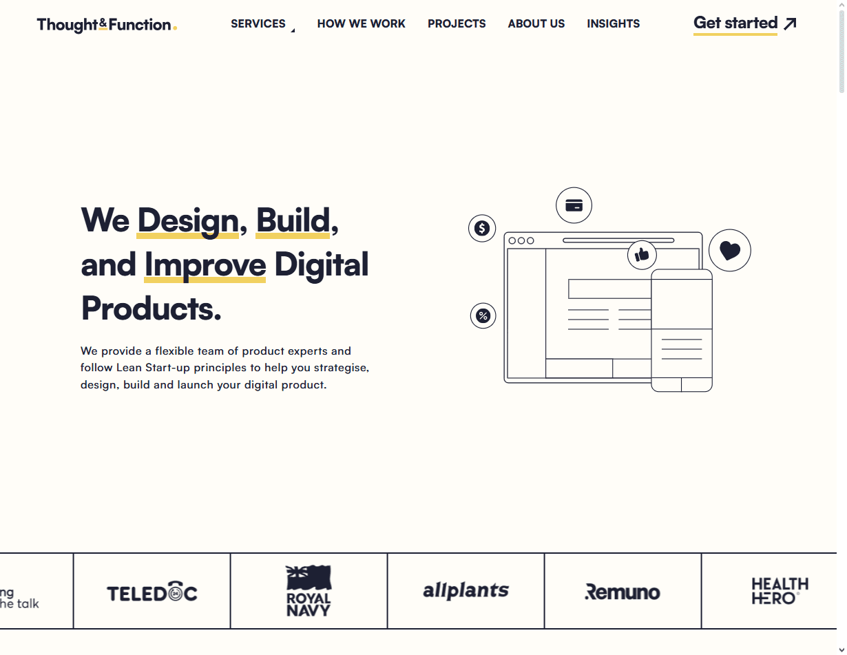 Thought & Function is one of the best mobile navigation UX design agencies for accessibility-first flows.