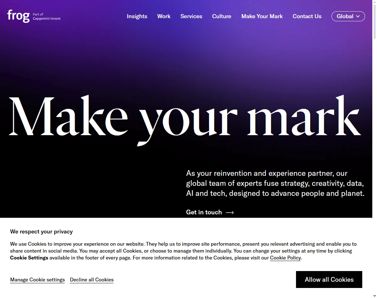 Frog Design: one of the best interface animation design agencies for narrative interface motion