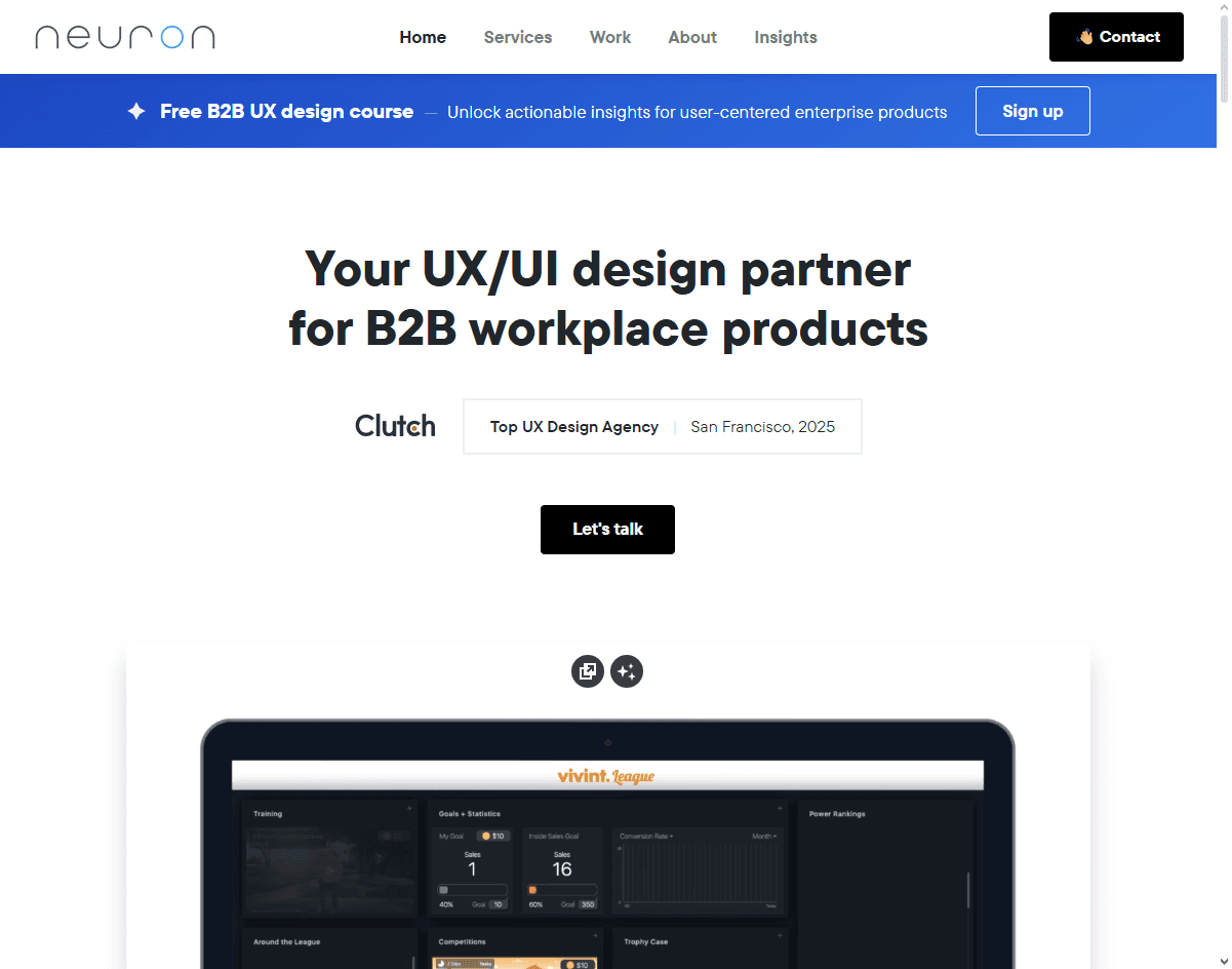Neuron: one of the best augmented reality UI design agencies blending UX with emerging tech