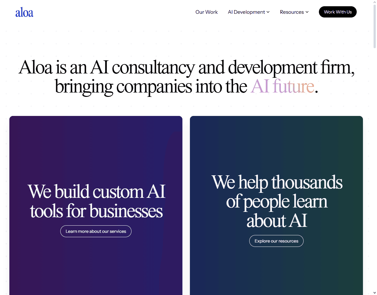 Aloa: Publishing UX agency focused on MVPs for niche media platforms and long-form content creators