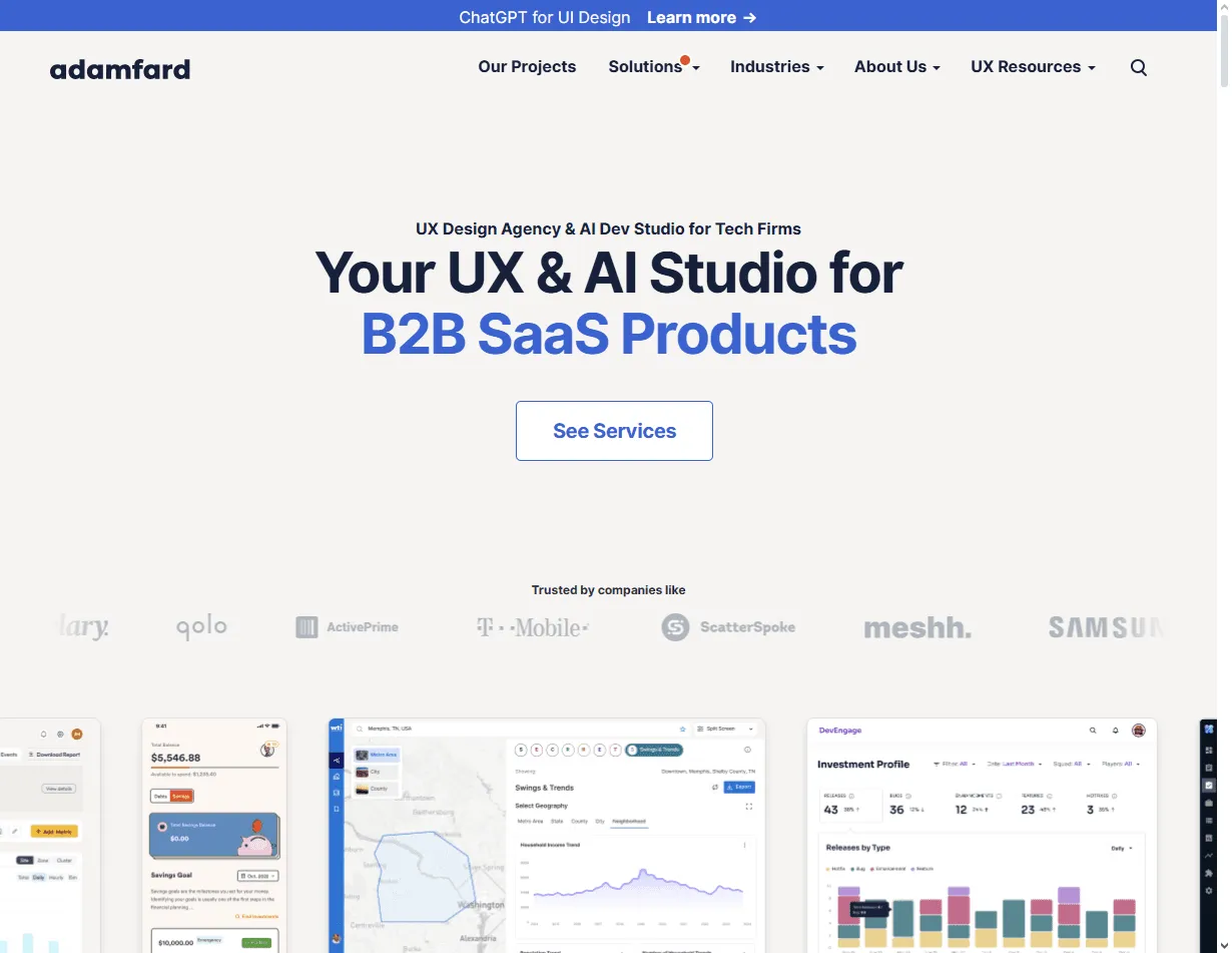Adam Fard: one of the best notification system design agencies designing interrupt-friendly notification systems