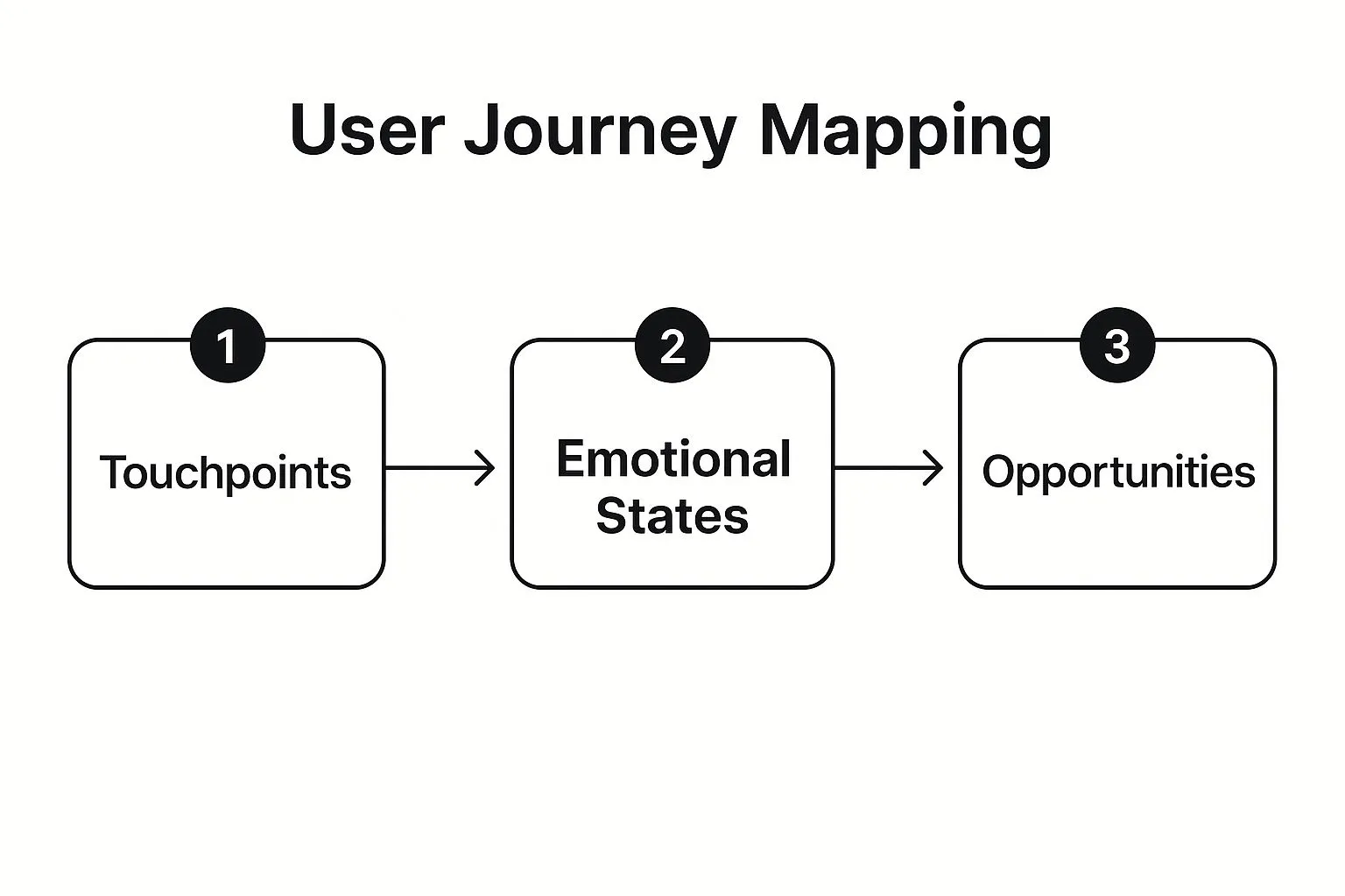 Infographic showing key data about User Journey Mapping