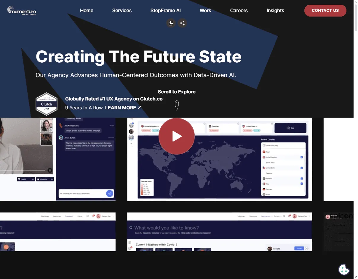 Momentum Design Lab: one of the best UX agencies for startups with no designer taking full ownership