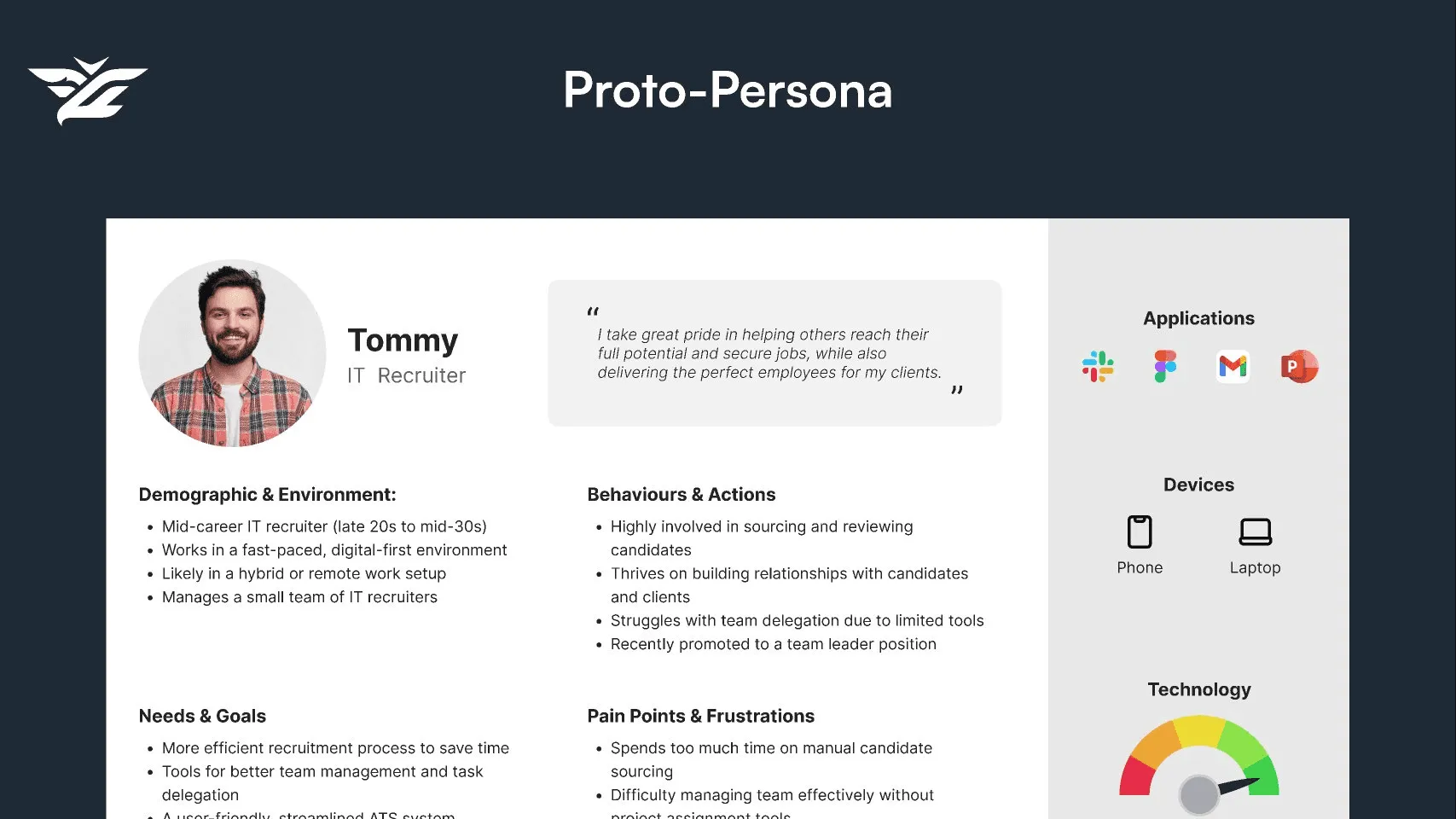 Proto-personas, generated from user interviews is crucial for successful MVP design.