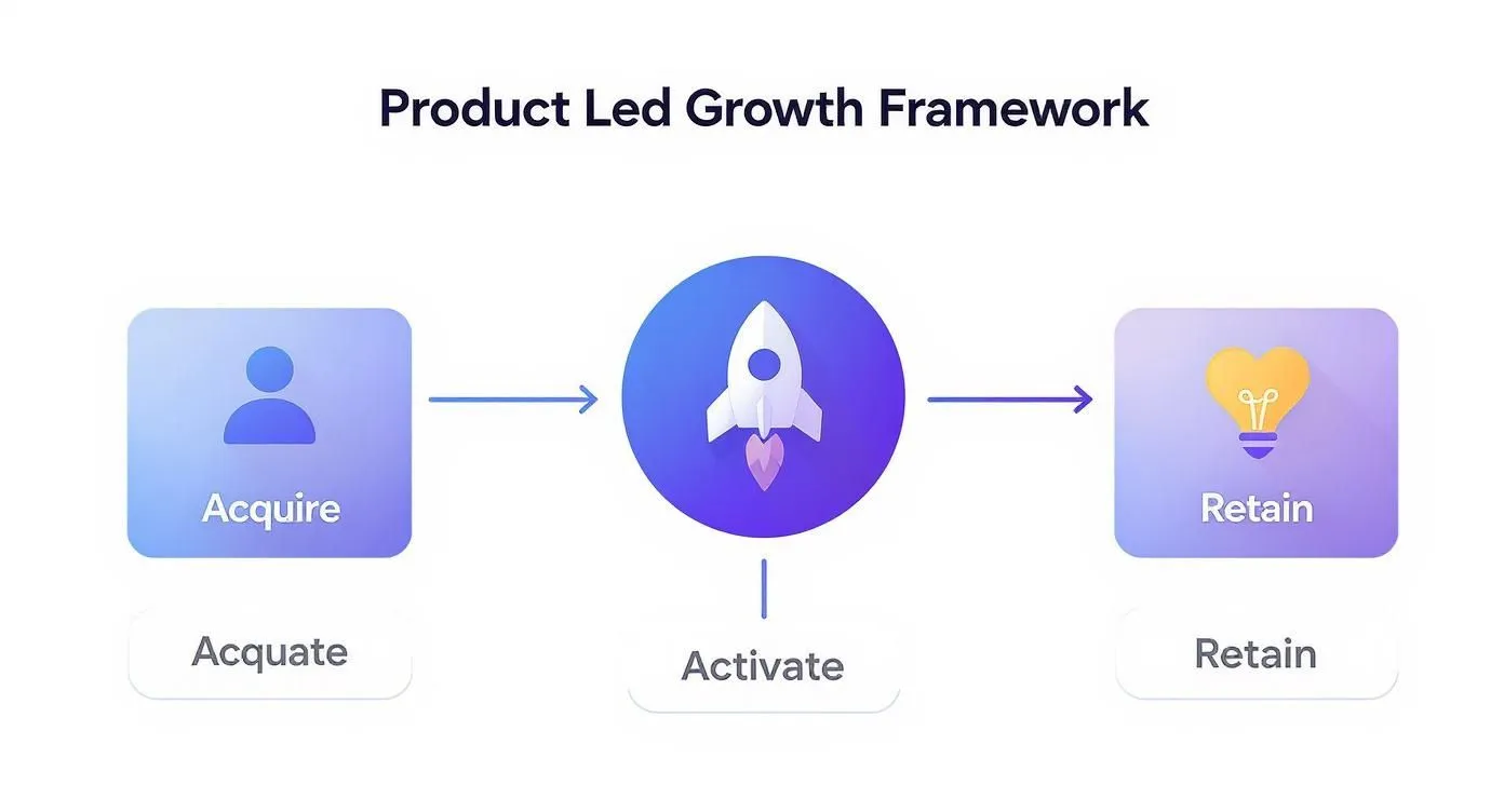 Infographic about product led growth strategy