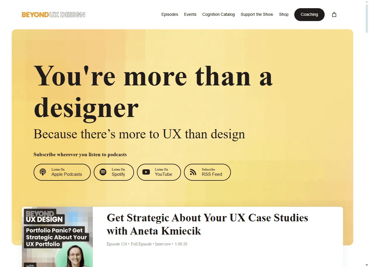 Beyond: Research-led firm ranked among the Best Entertainment UX Agencies for record labels and studios.