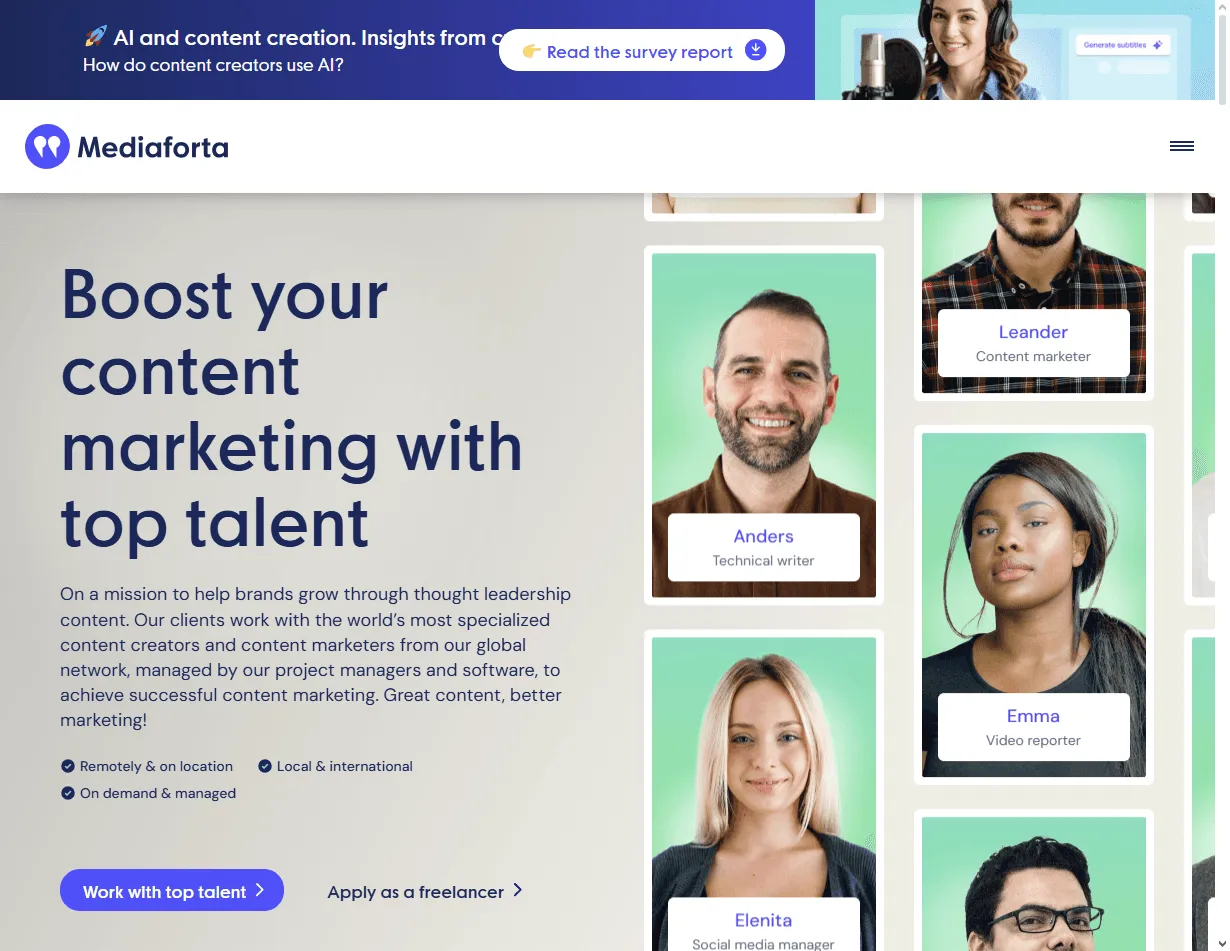 Mediaforta Agency: one of the best chat UI design agencies supporting AI-powered conversations