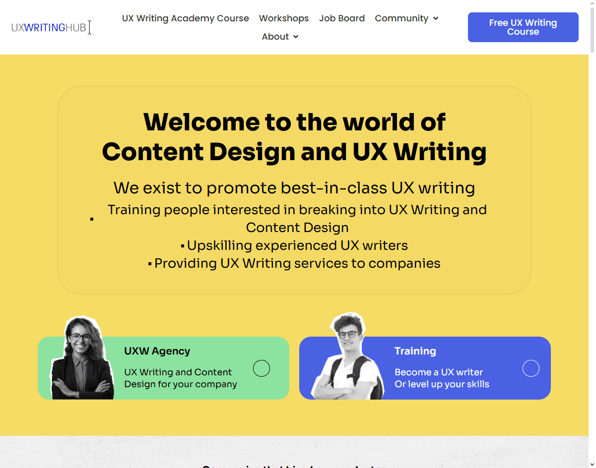 UX Writing Hub: UX writing specialists contributing to seamless app UI experiences